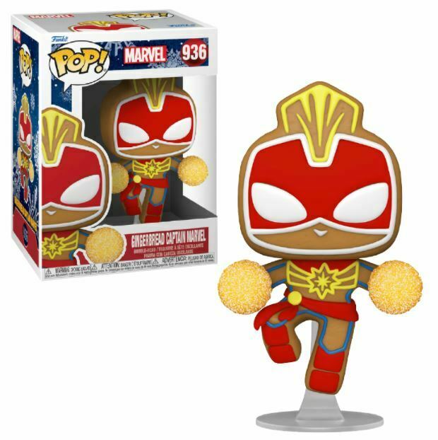 Funko POP Gingerbread Captain Marvel  #936 Marvel Holiday