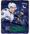 NHL Vancouver Canucks Bo Horvat Super Plush Throw 46" X 60" SALE