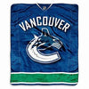 NHL Vancouver Canucks Super-Plush Raschel Blanket 60" X 50"