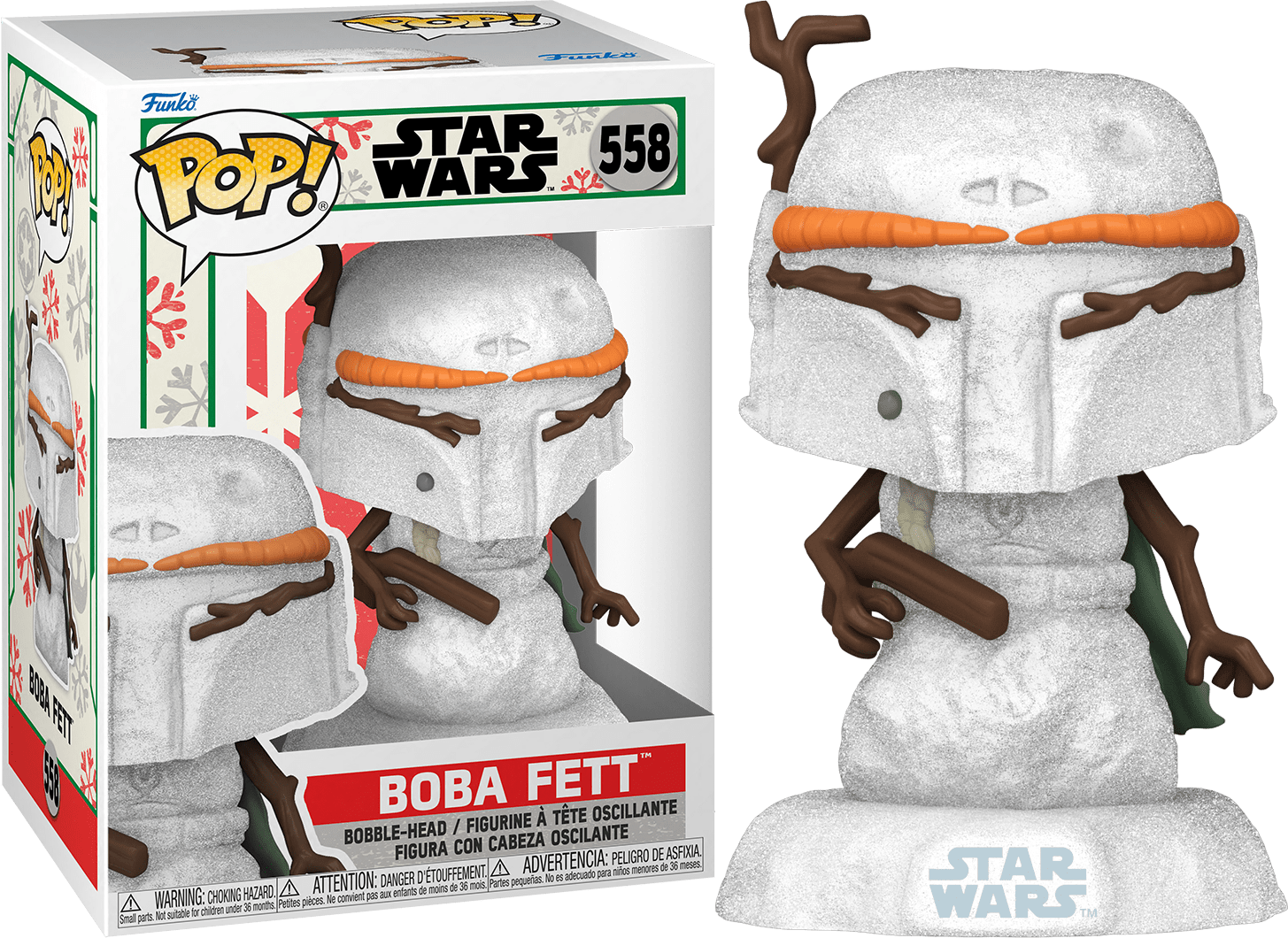Funko POP Boba Fett Snowman #558 - Star Wars Holiday