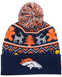 Denver Broncos New Era Ugly Sweater Pom Knit Toque - SALE