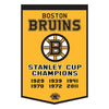 NHL Boston Bruins 12" x 18" Sublimated Wool Dynasty Banner