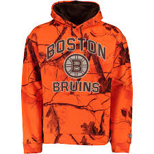 NHL Boston Bruins Realtree Orange Camo OTH Mens Hoodie