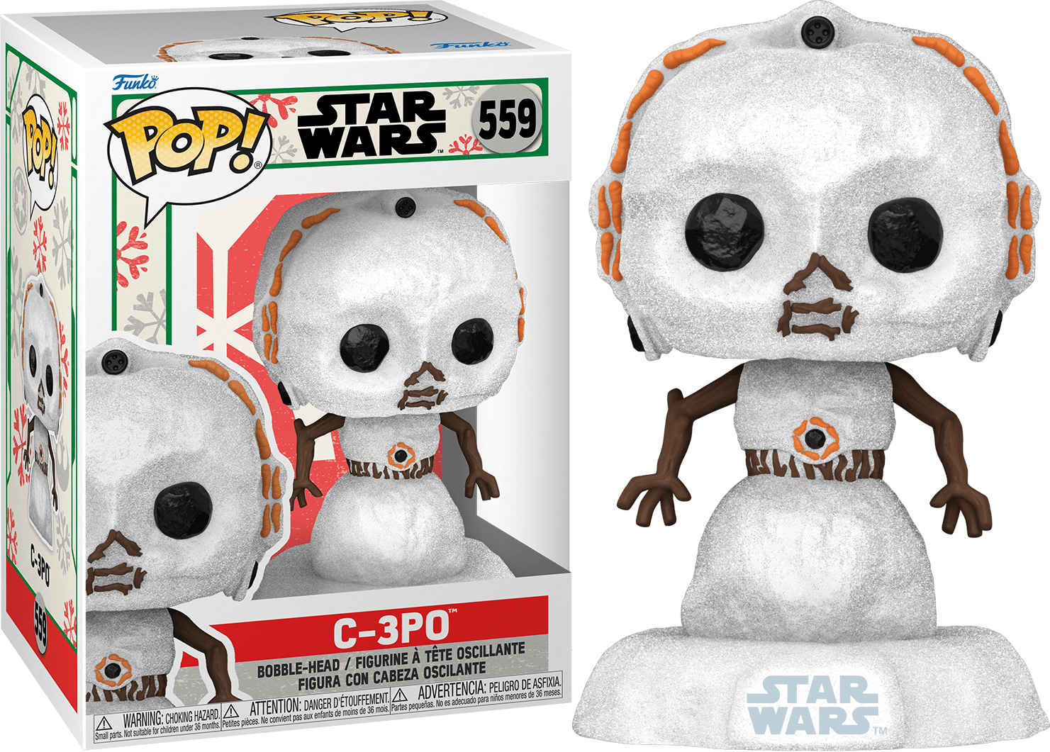 Funko POP C-3PO Snowman #559 - Star Wars Holiday