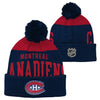 NHL Montreal Canadiens Youth Stretchmark Toque with Pom