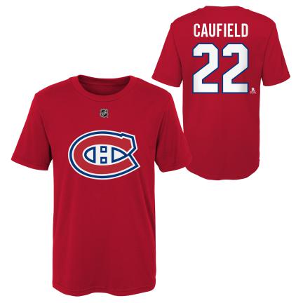 NHL Montreal Canadiens Youth  "Cole Caufield" Player Tee (red)