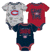 NHL Montreal Canadiens 3 pack Game Time Creeper Set