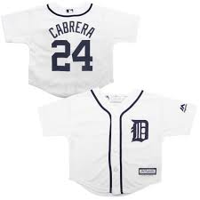 MLB Detroit Tigers Infant Cabrera White Majestic Cool Base Jersey