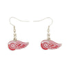 NHL Detroit Red Wings Dangle Earrings