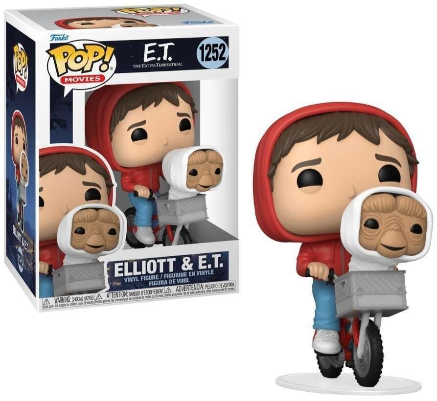 Funko POP Elliott & E.T. #1252 - E.T. The Extra-Terrestrial - 40th Anniversary