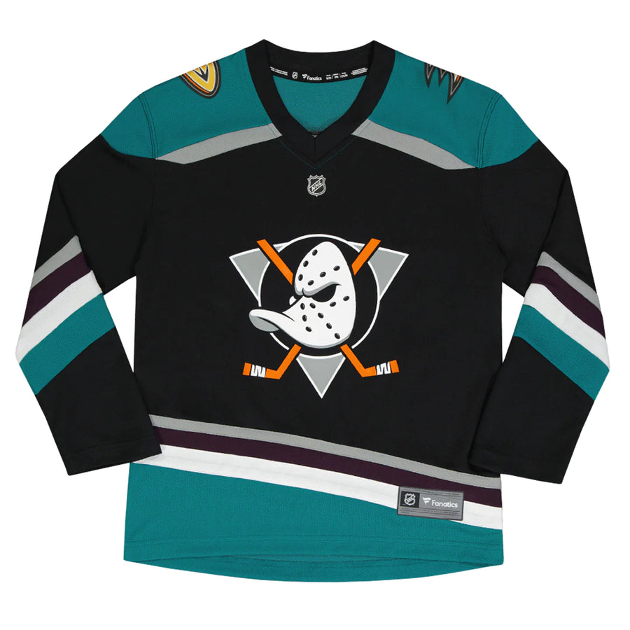 NHL Youth Anaheim Ducks Prime Fleece Black Pullover Hoodie
