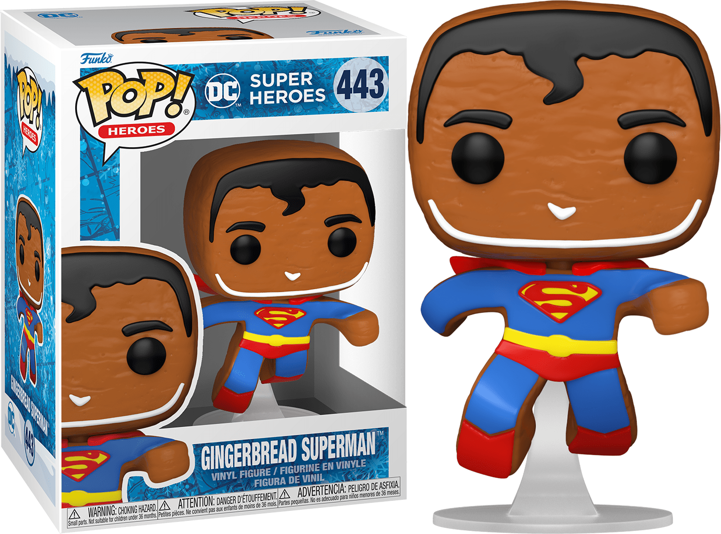 Funko POP Gingerbread Superman #443 DC Super Heroes Holiday