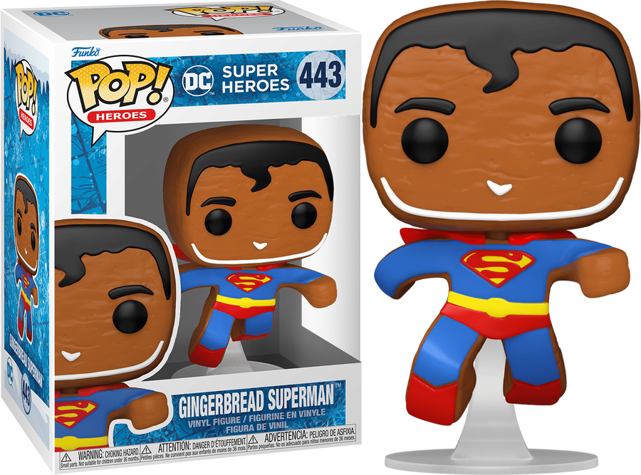 Funko POP Gingerbread Superman #443 DC Super Heroes Holiday