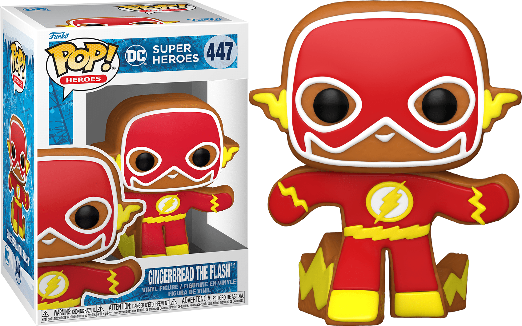 Funko POP Gingerbread Flash #447 DC Super Heroes Holiday