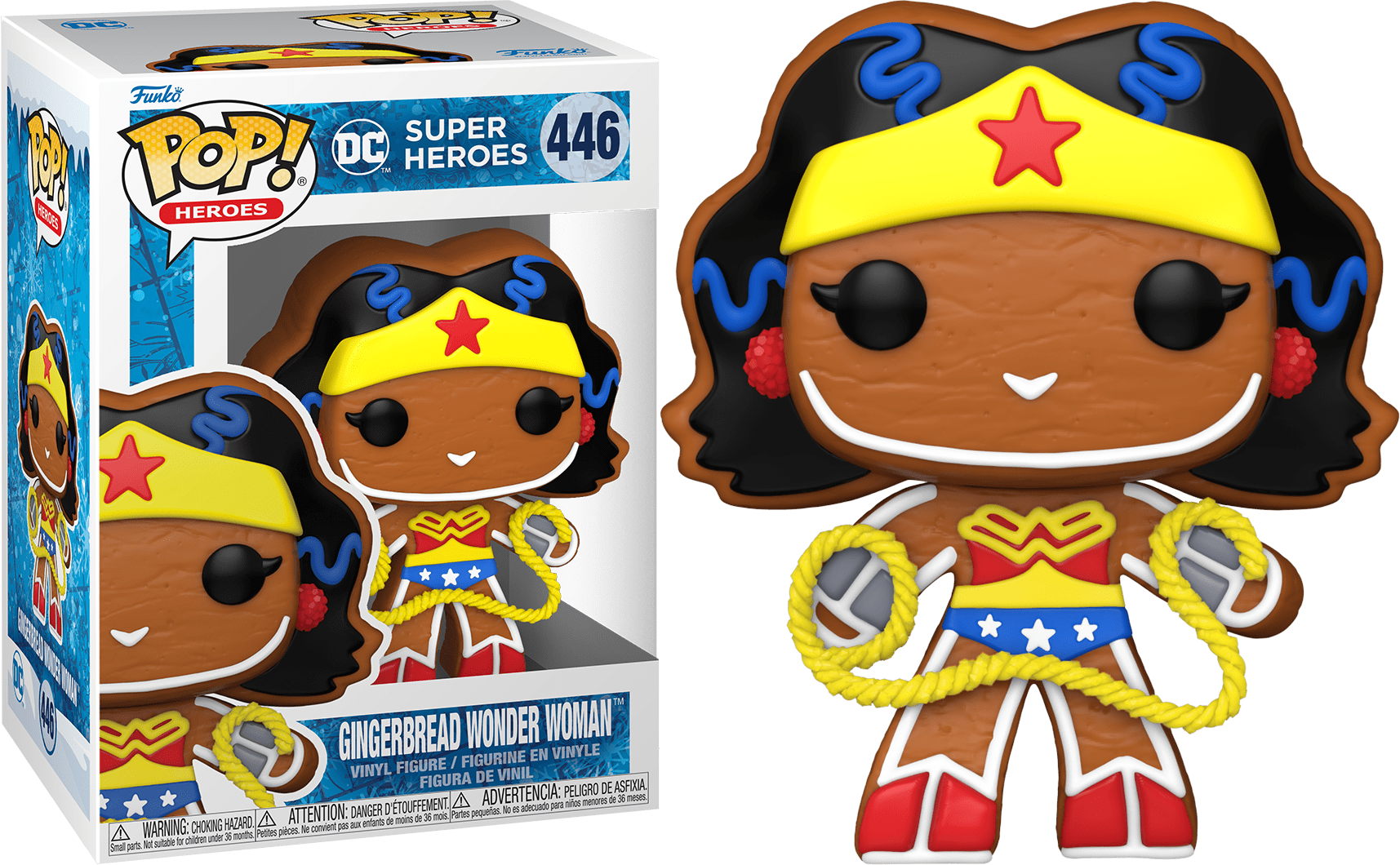 Funko POP Gingerbread Wonder Woman #446 DC Super Heroes Holiday