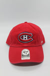 NHL Montreal Canadiens 47 Brand Clean Up Adjustable Hat