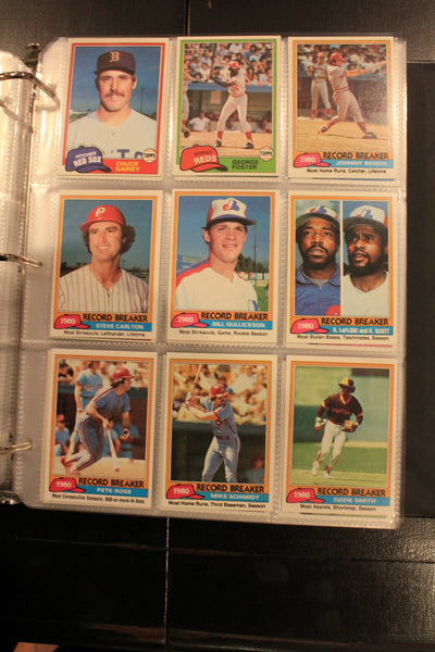 1981 Topps Baseball Complete Set NM-MT Sharp in Binder Baines & Raines Rookie Cards