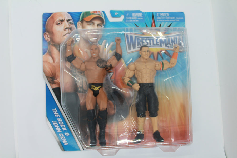 The Rock & John Cena WWE WrestleMania  Action Figure 2-Pack Mattel Toys