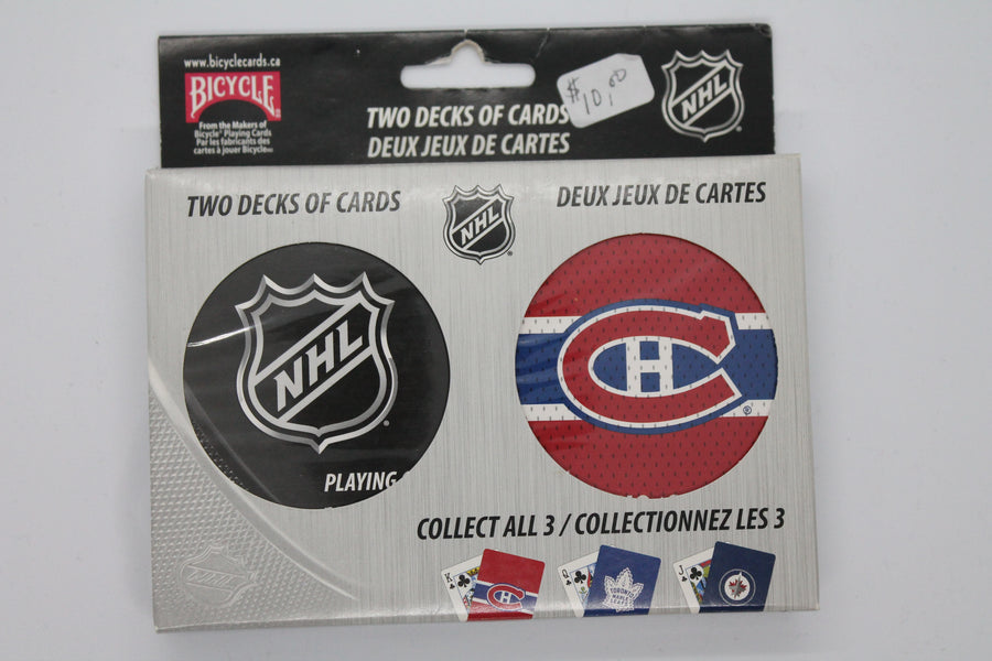 NHL Montreal Canadiens Playing Cards- 2 decks