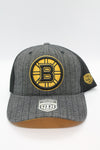 NHL Boston Bruins OTH Pinstripe Grey Flex Fit Hat