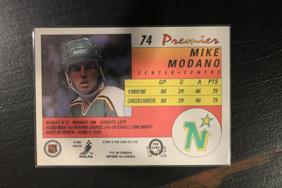 Mike Modano 1990-91 O-Pee-Chee Premier Rookie Card