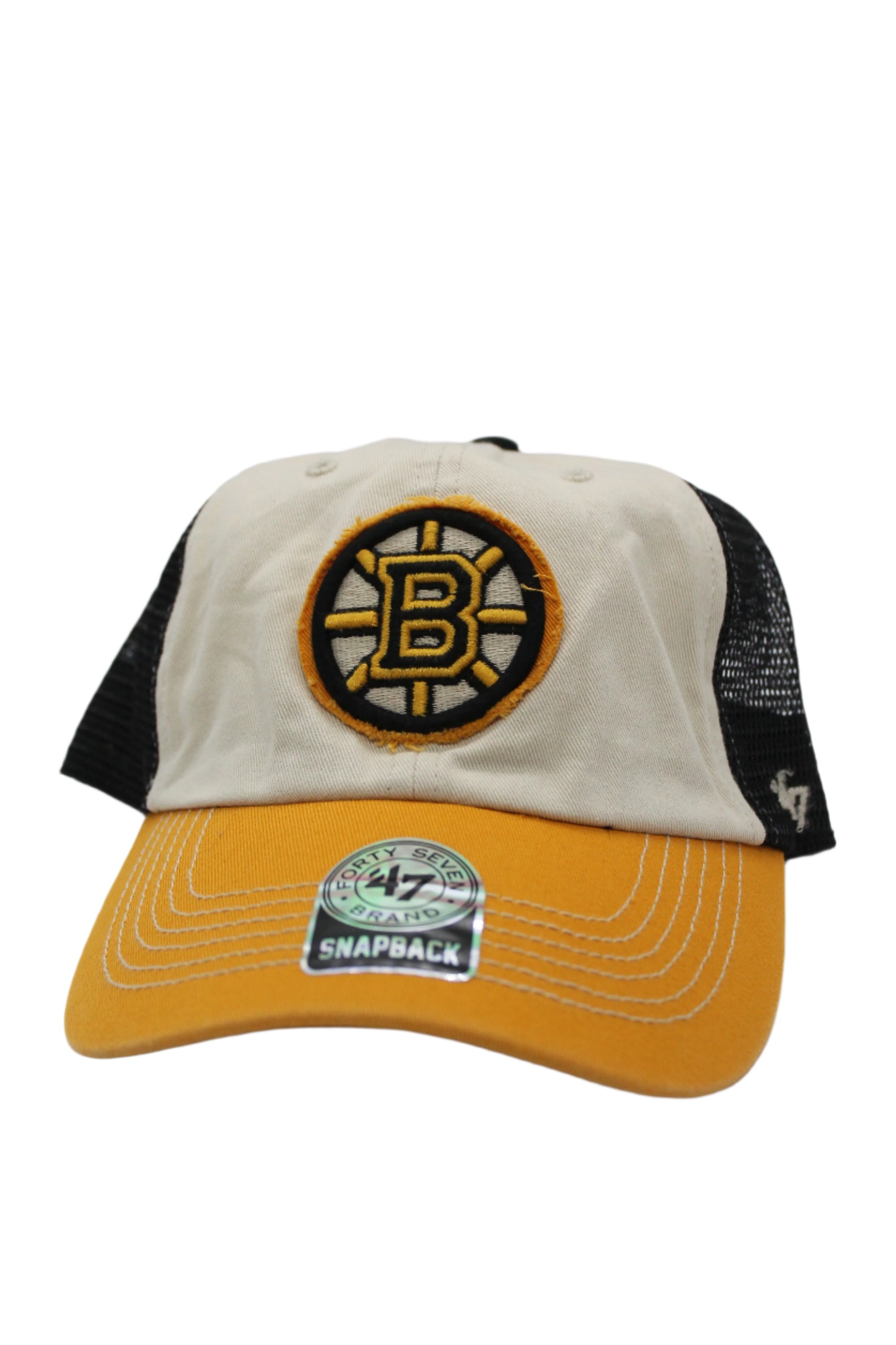 NHL Boston Bruins 47 Brand Distressed Snapback Hat