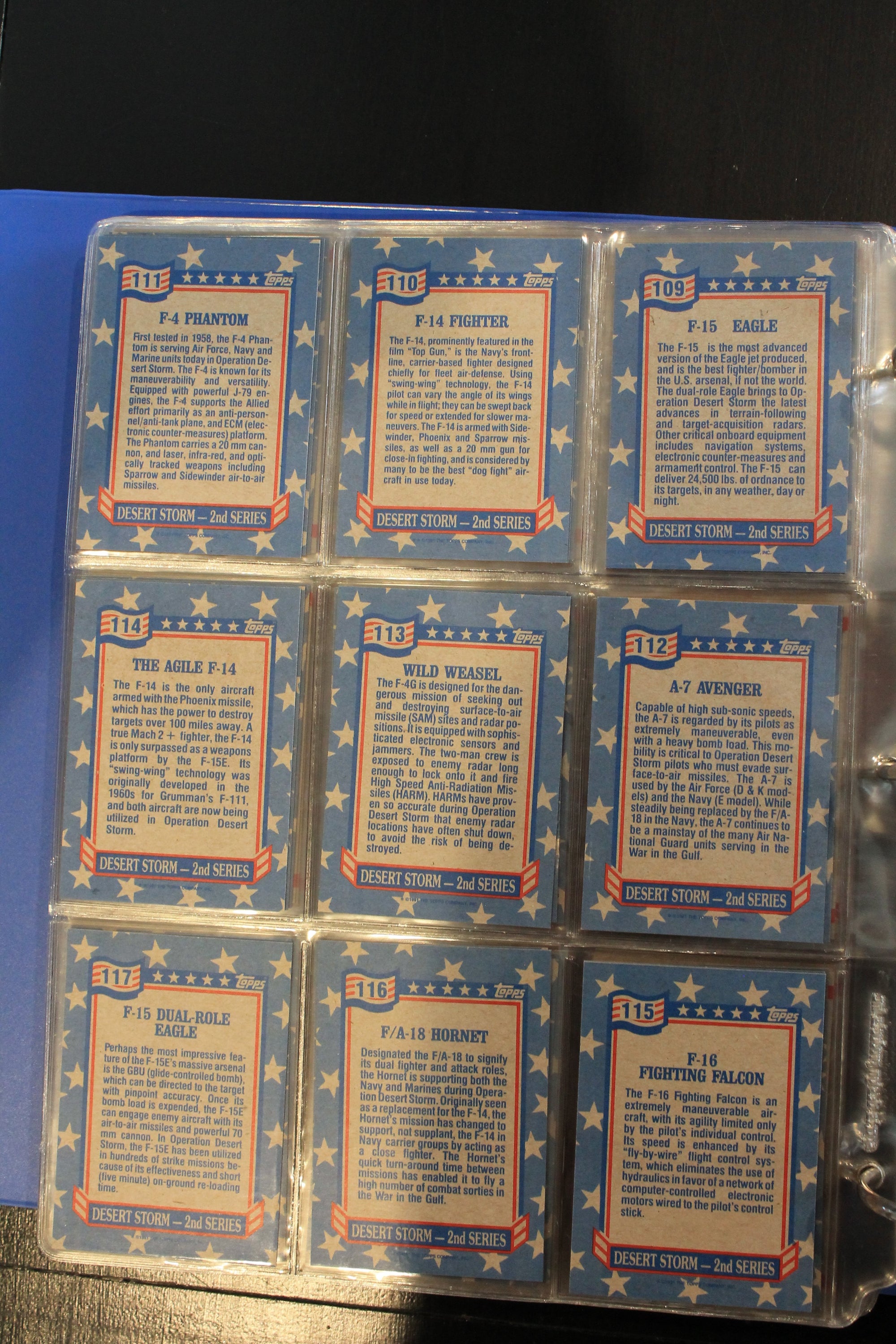 1991 Topps Desert Storm Series 1, 2, and 3 Trading Cards and Stickers Complete Sets