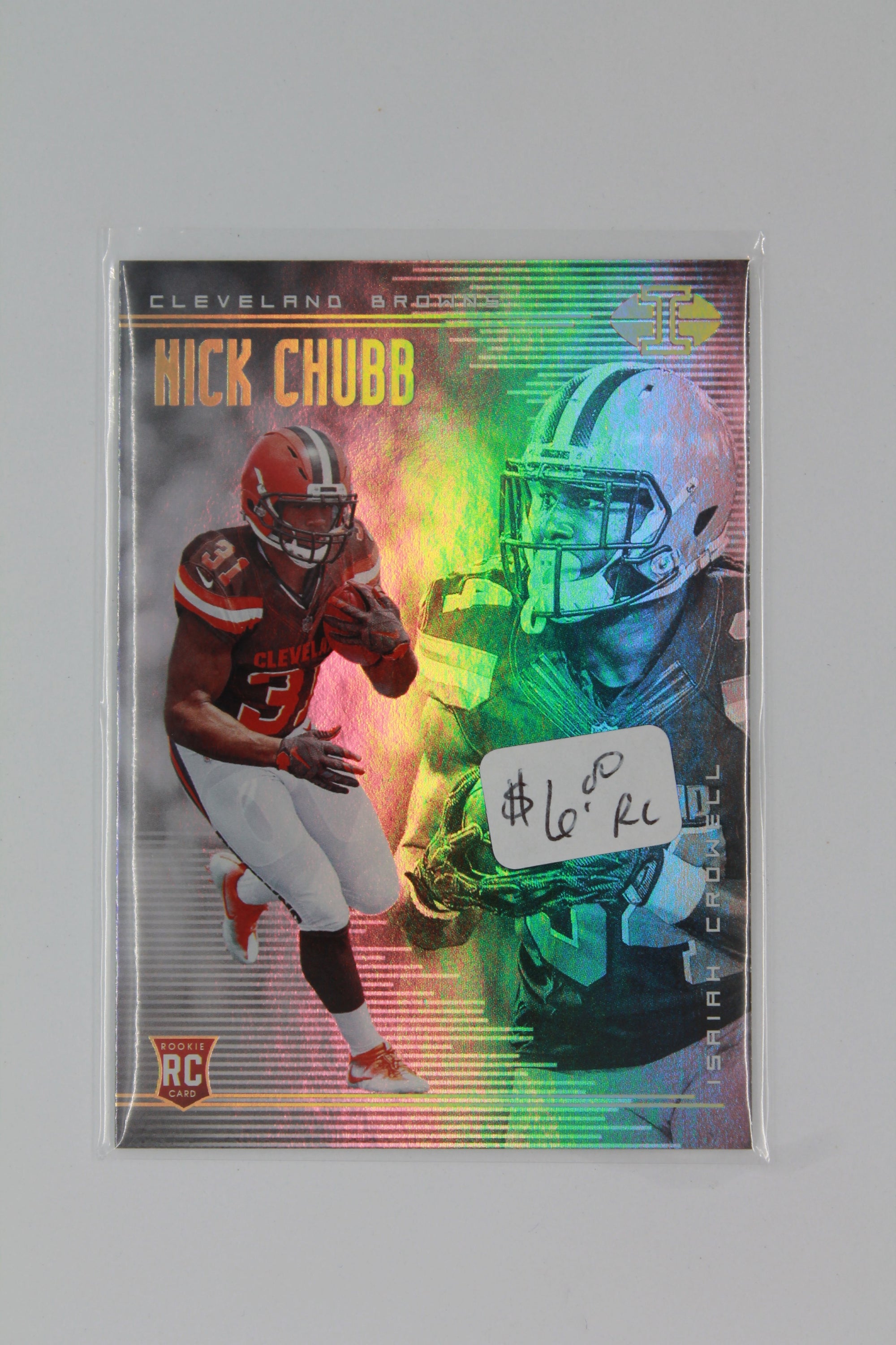 Nick Chubb, Isaiah Crowell 2018 Panini Illusions Rookie Card