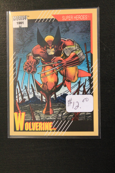 Wolverine 1991 Marvel Universe Series 2 (Impel) BASE Trading Card #50