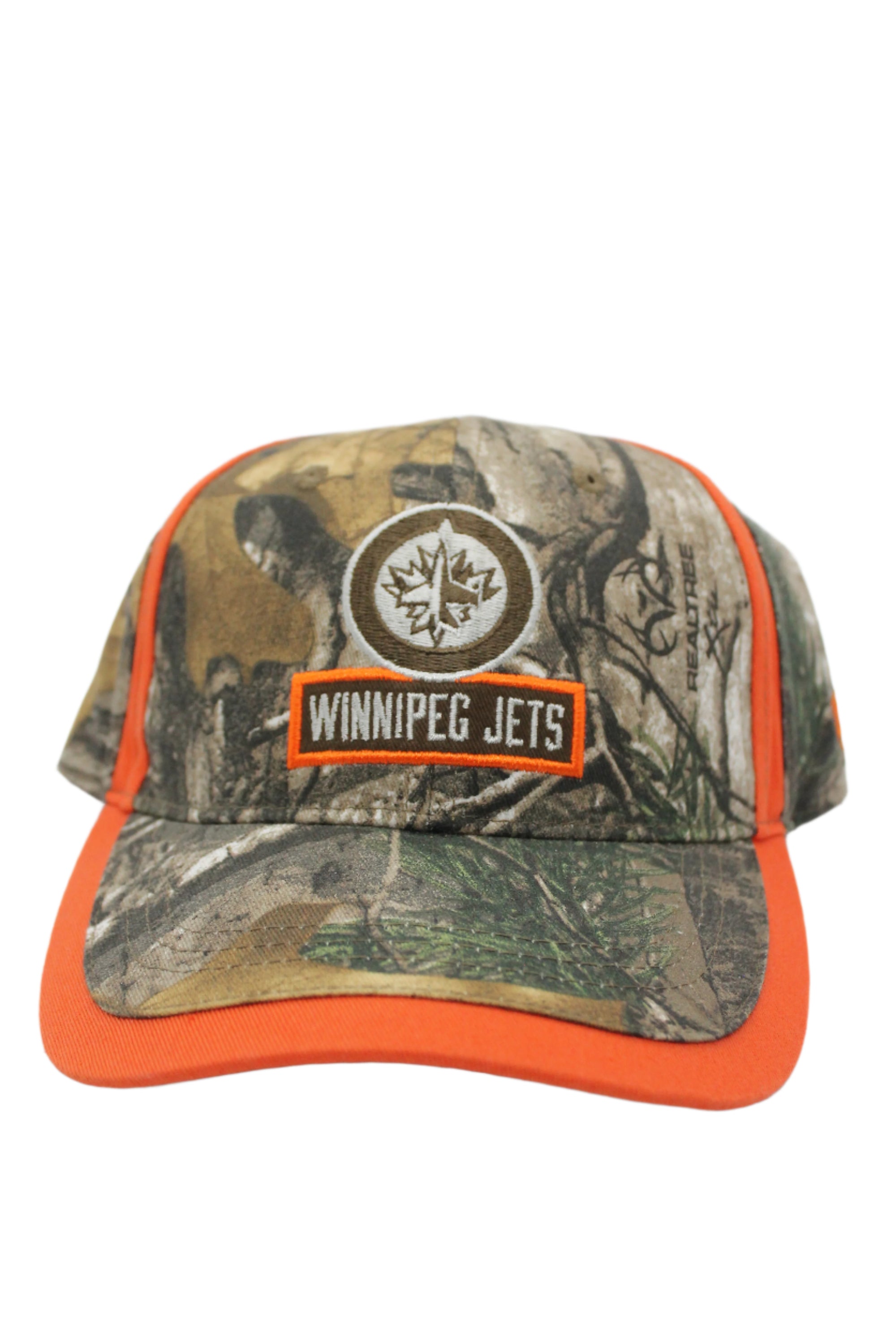NHL Winnipeg Jets OTH Camo + Orange Adjustable Hat