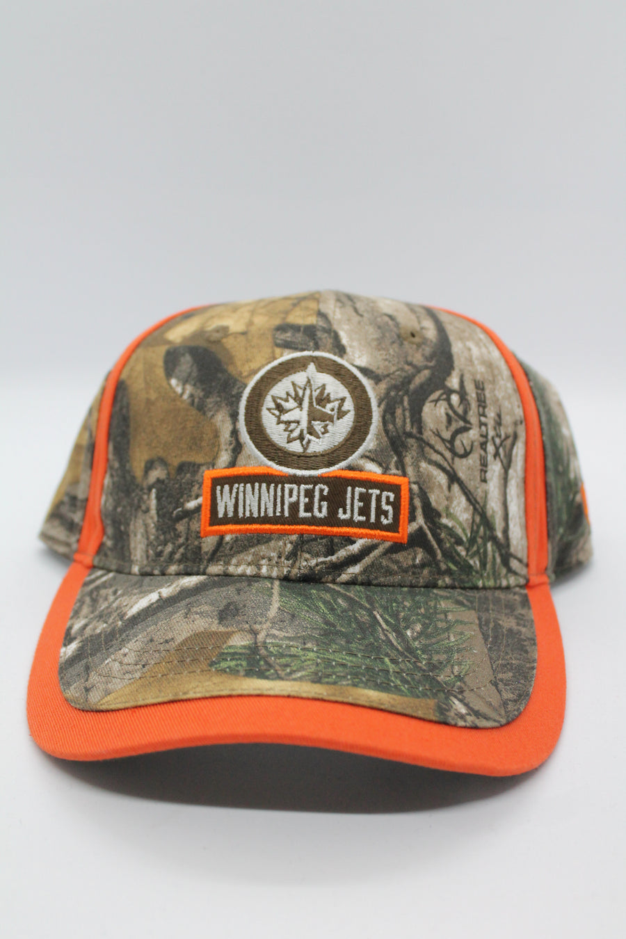NHL Winnipeg Jets OTH Camo + Orange Adjustable Hat