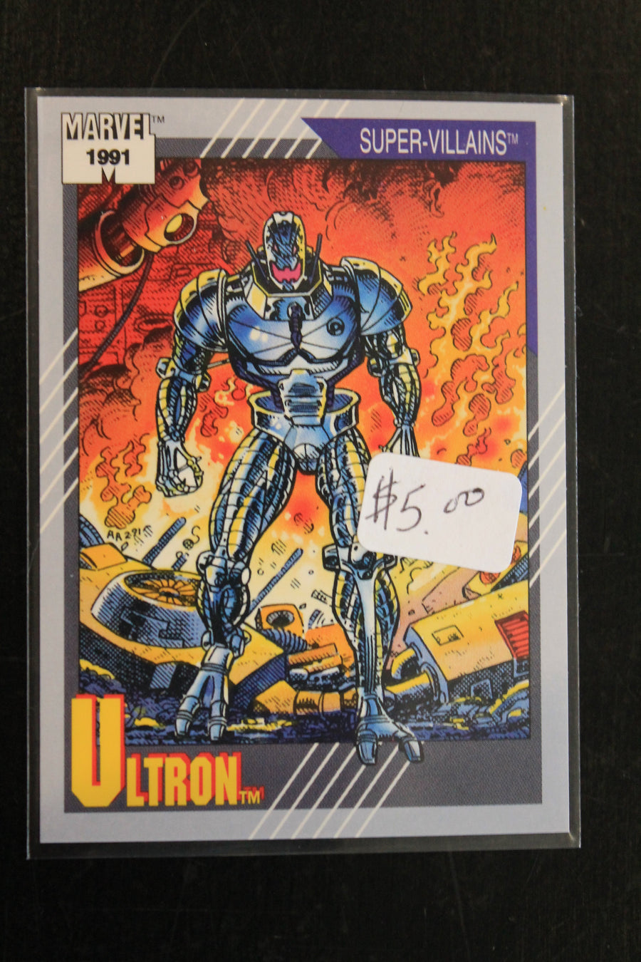 Ultron 1991 Marvel Universe Series 2 (Impel) BASE Trading Card #84