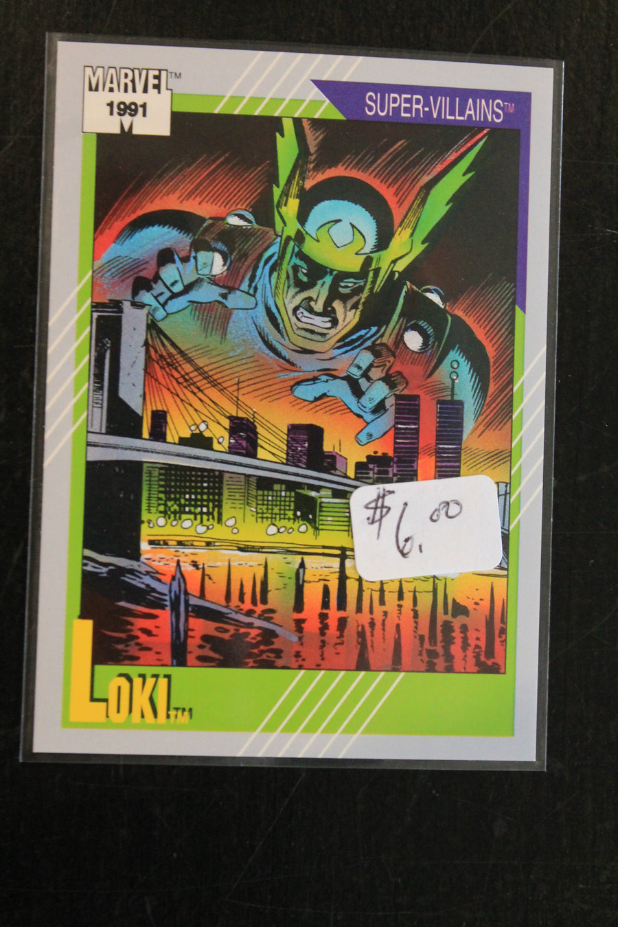 Loki 1991 Marvel Universe Series 2 (Impel) BASE Trading Card #89