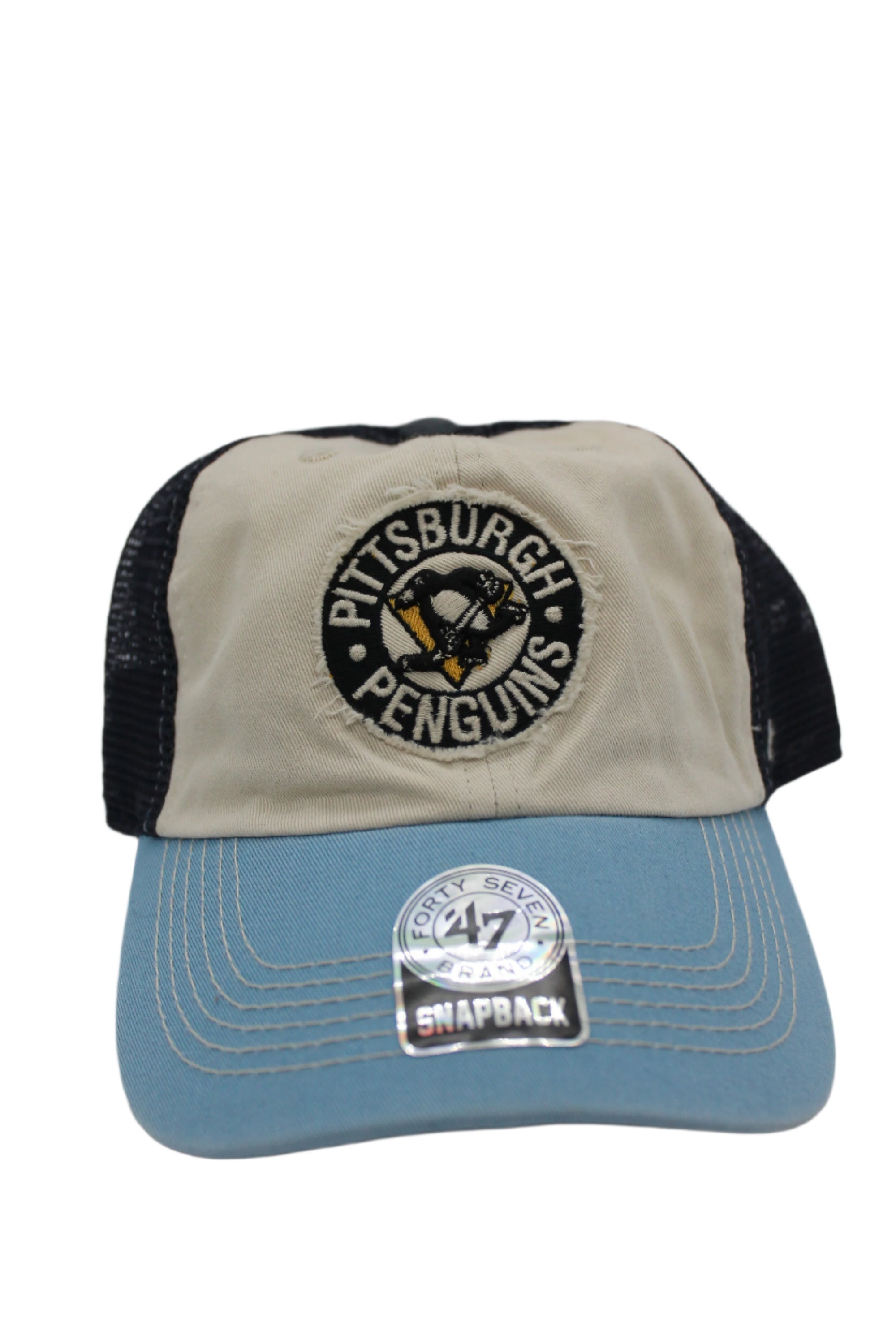 NHL Pittsburgh Penguins 47 Brand Distressed Snapback Hat