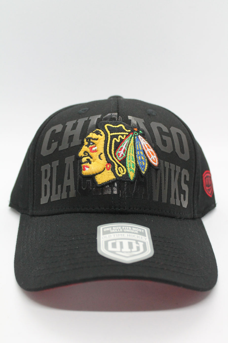 NHL Chicago Blackhawks OTH Black Flex Fit Hat