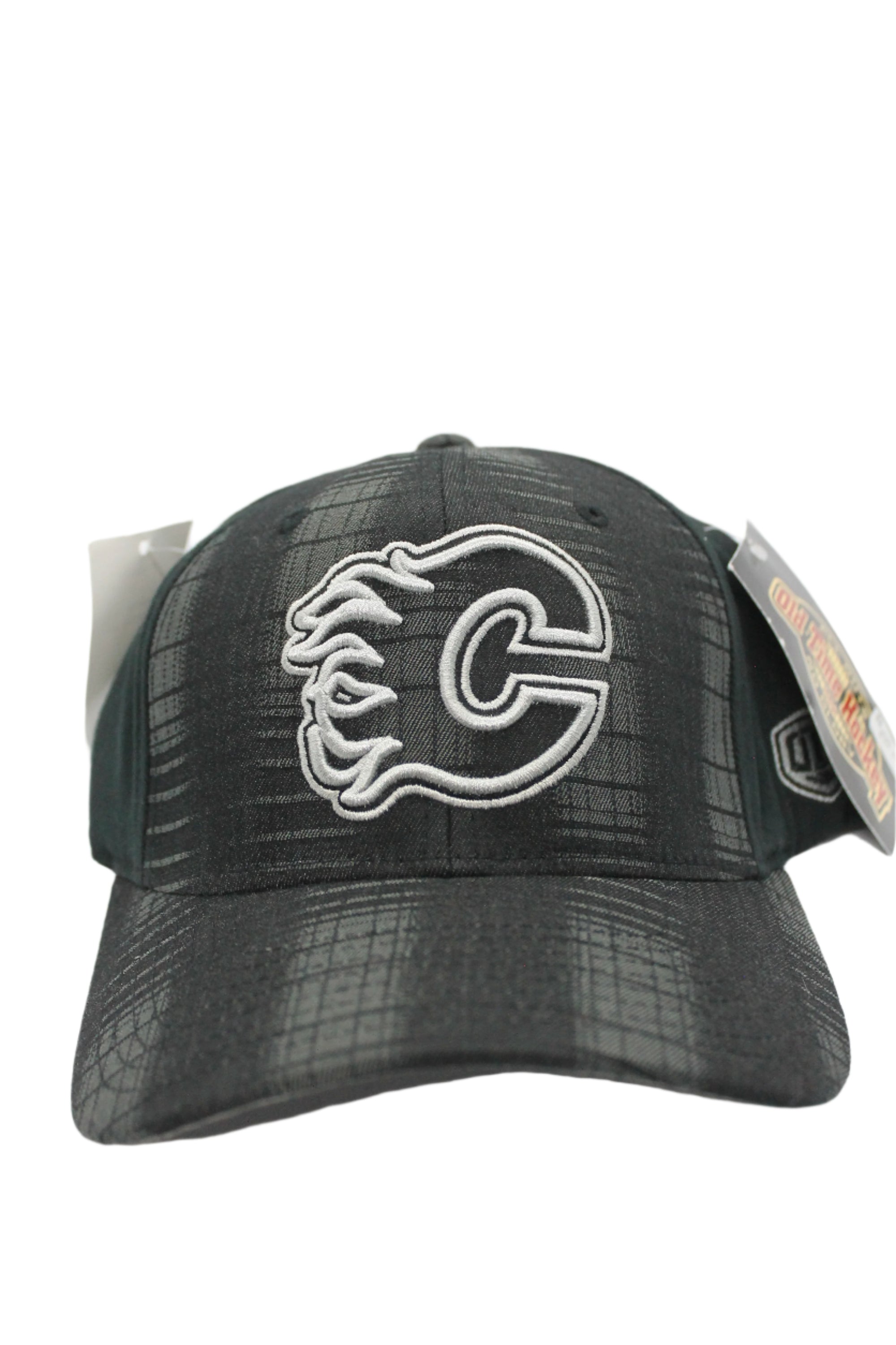 NHL Calgary Flames OTH Black Plaid Flex Fit Hat