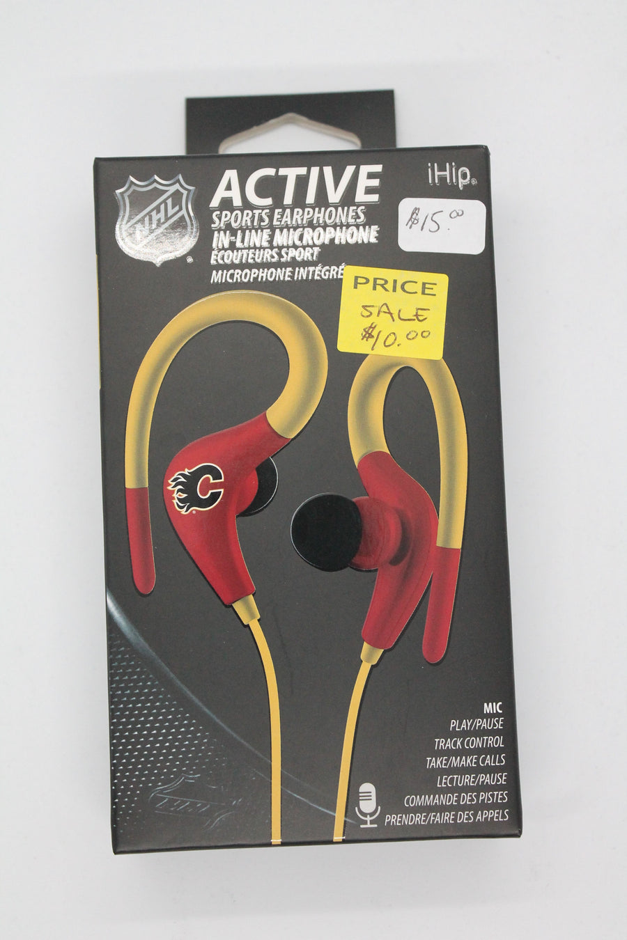 NHL Calgary Flames iHip Active Sports Earphones- SALE