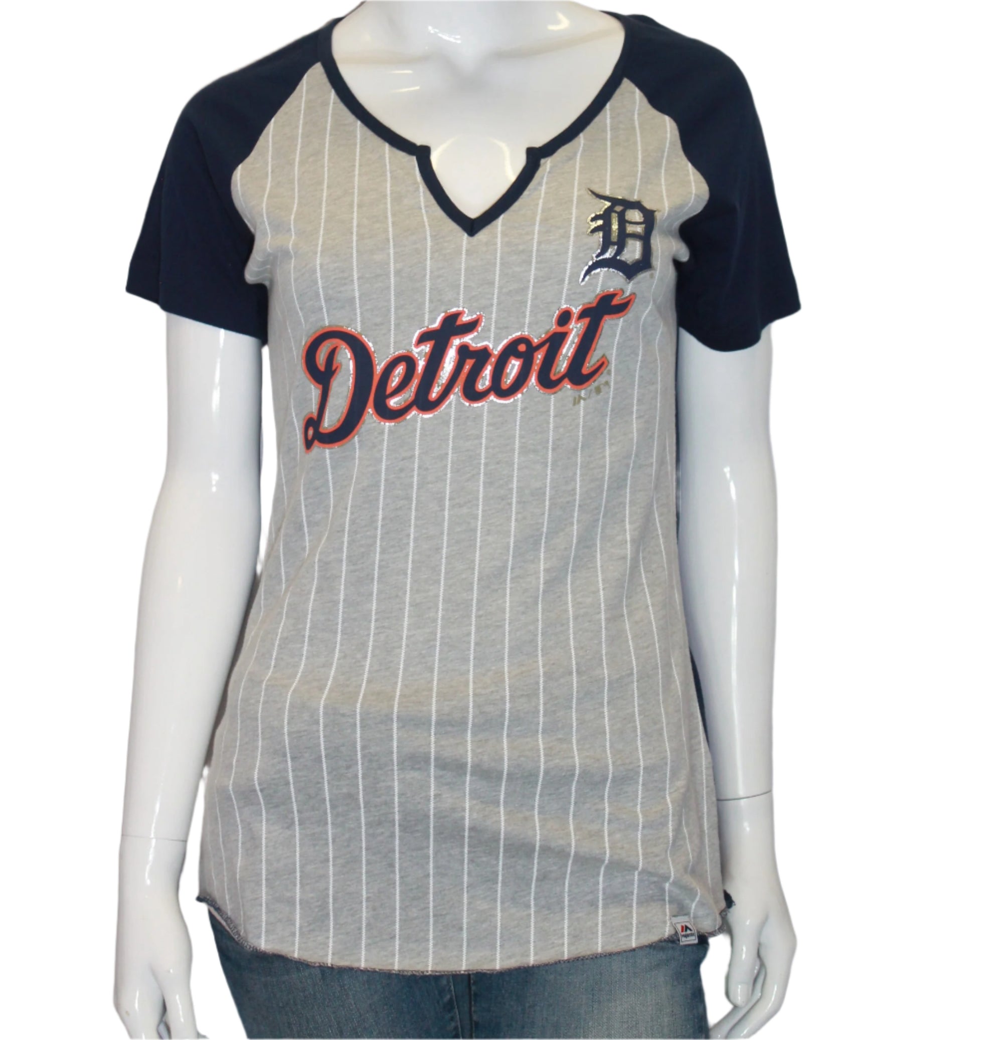 MLB Detroit Tigers Womens Majestic M Tee (online only)