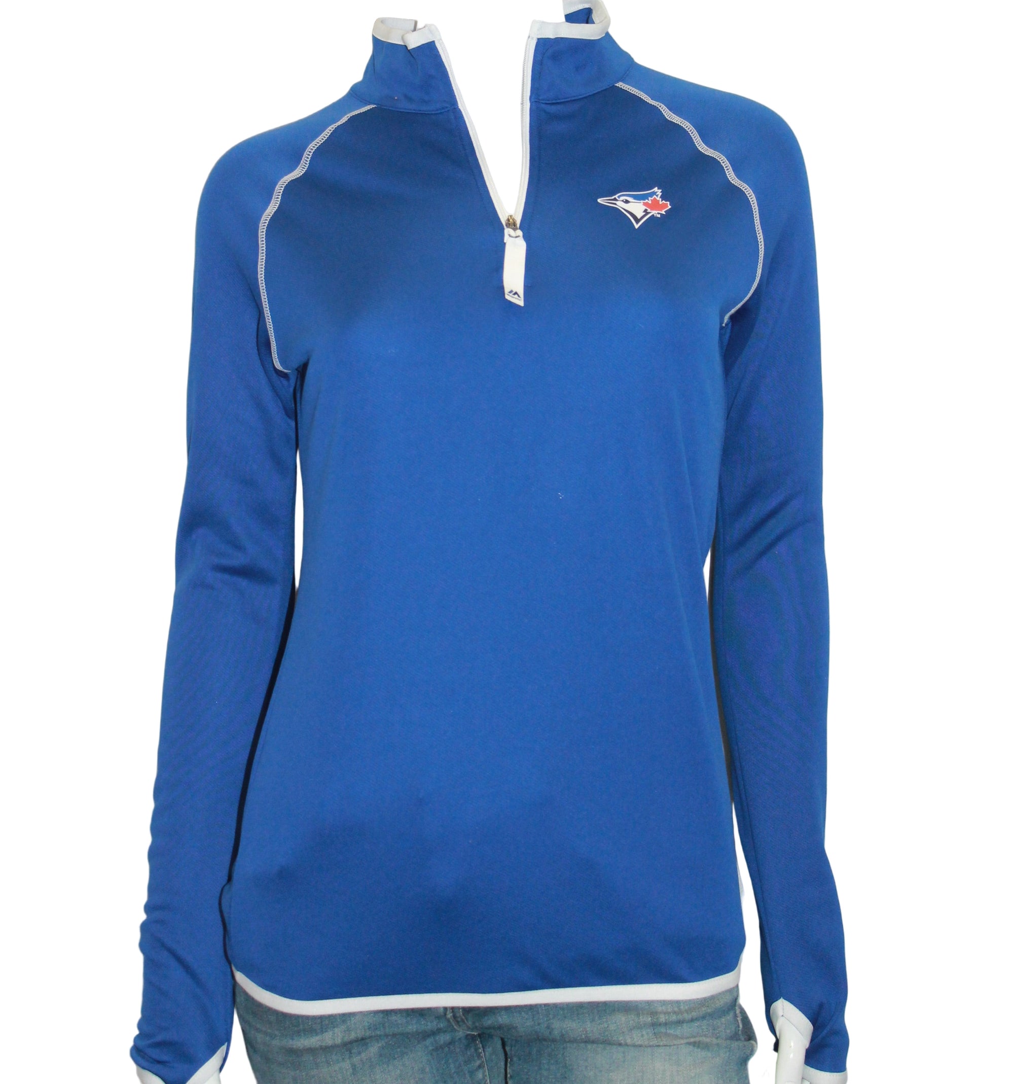 MLB Toronto Blue Jays Womens 1/4 Zip Pullover (online only)
