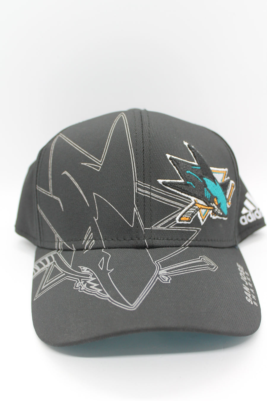 NHL San Jose Sharks Adidas Authentic Pro Collection Flex Hat