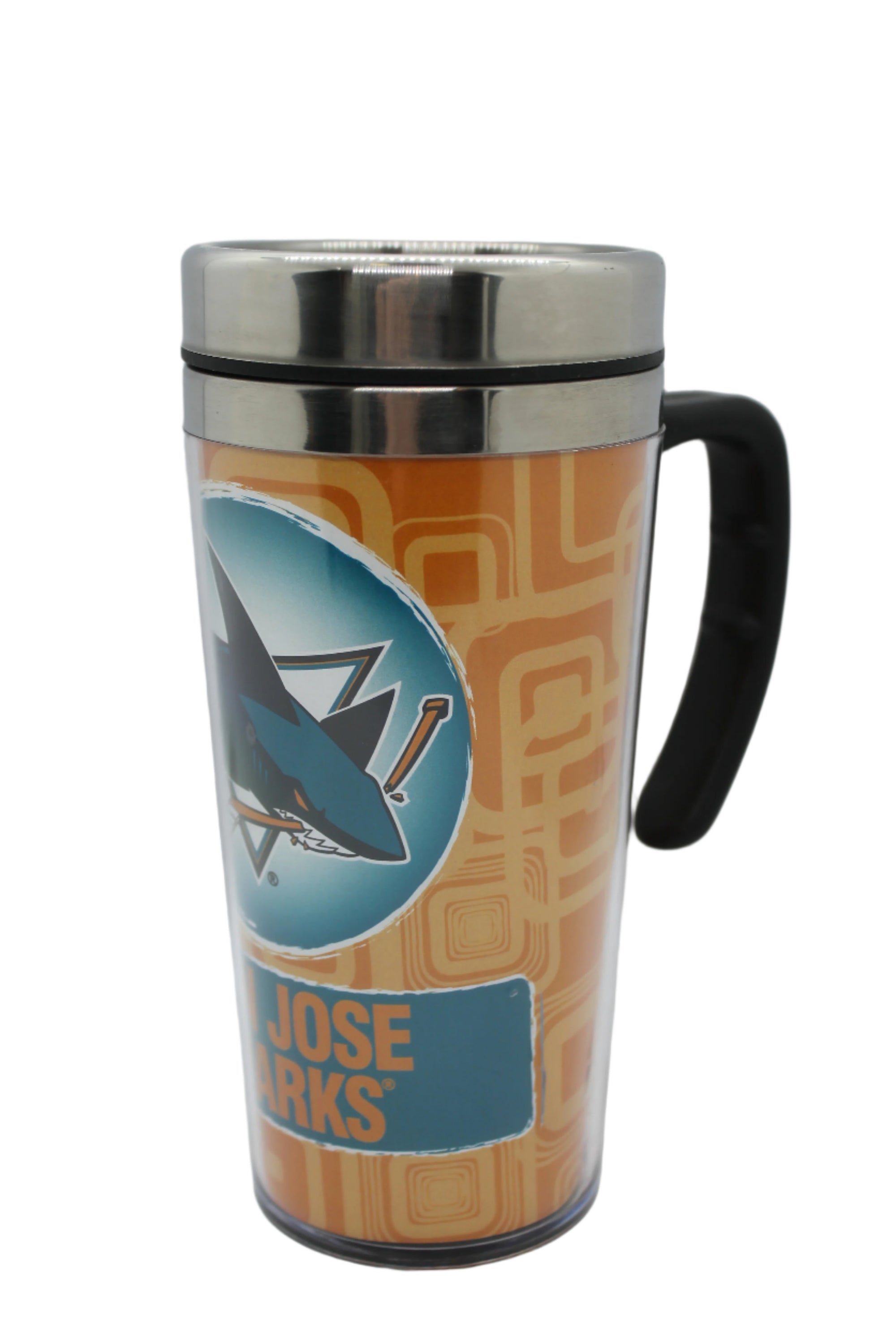 NHL San Jose Sharks Plastic Travel Mug with Handle