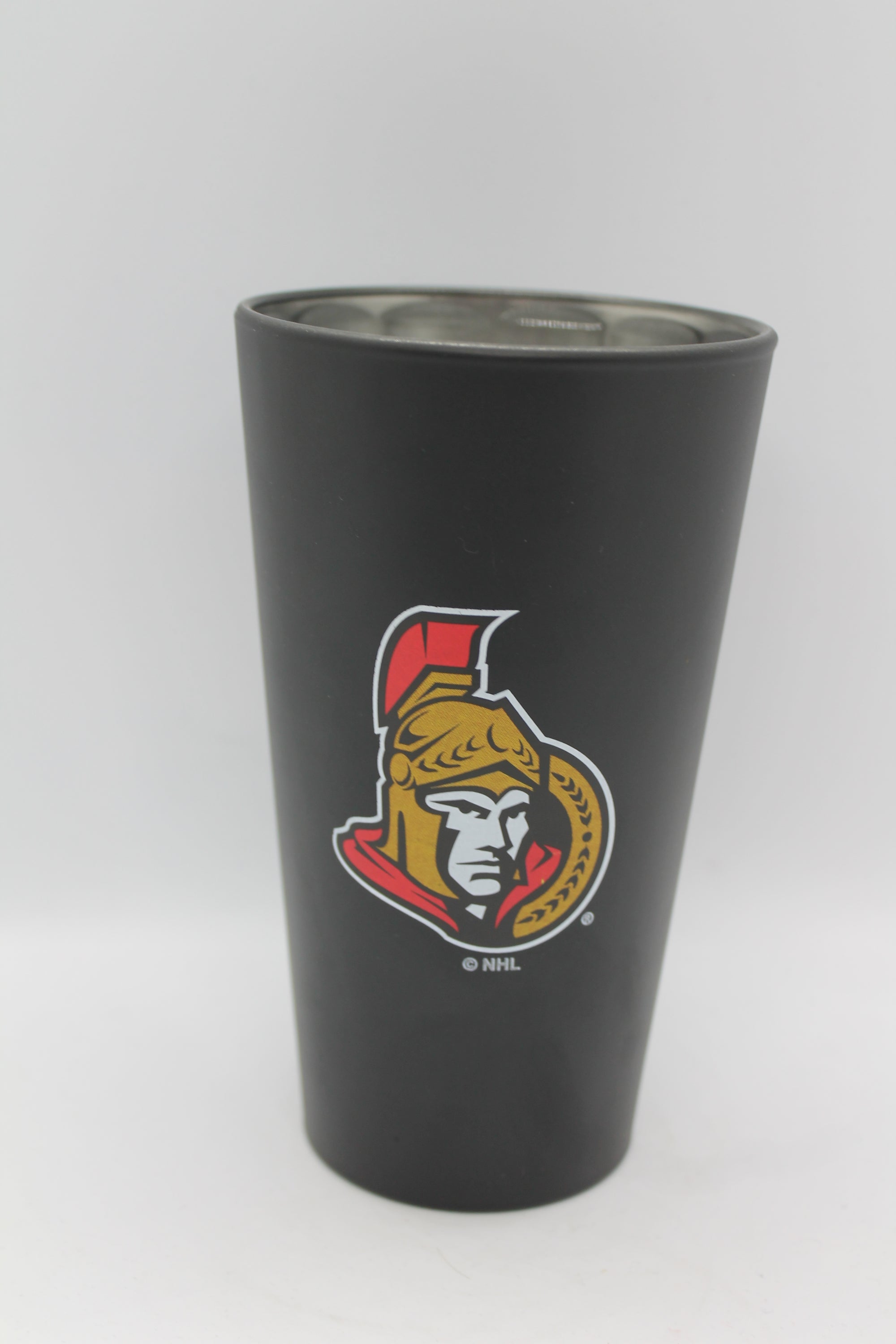NHL Ottawa Senators Black Glass Pint