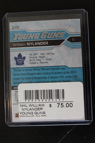 William Nylander 2016-17 Upper Deck Young Guns Rookie Card