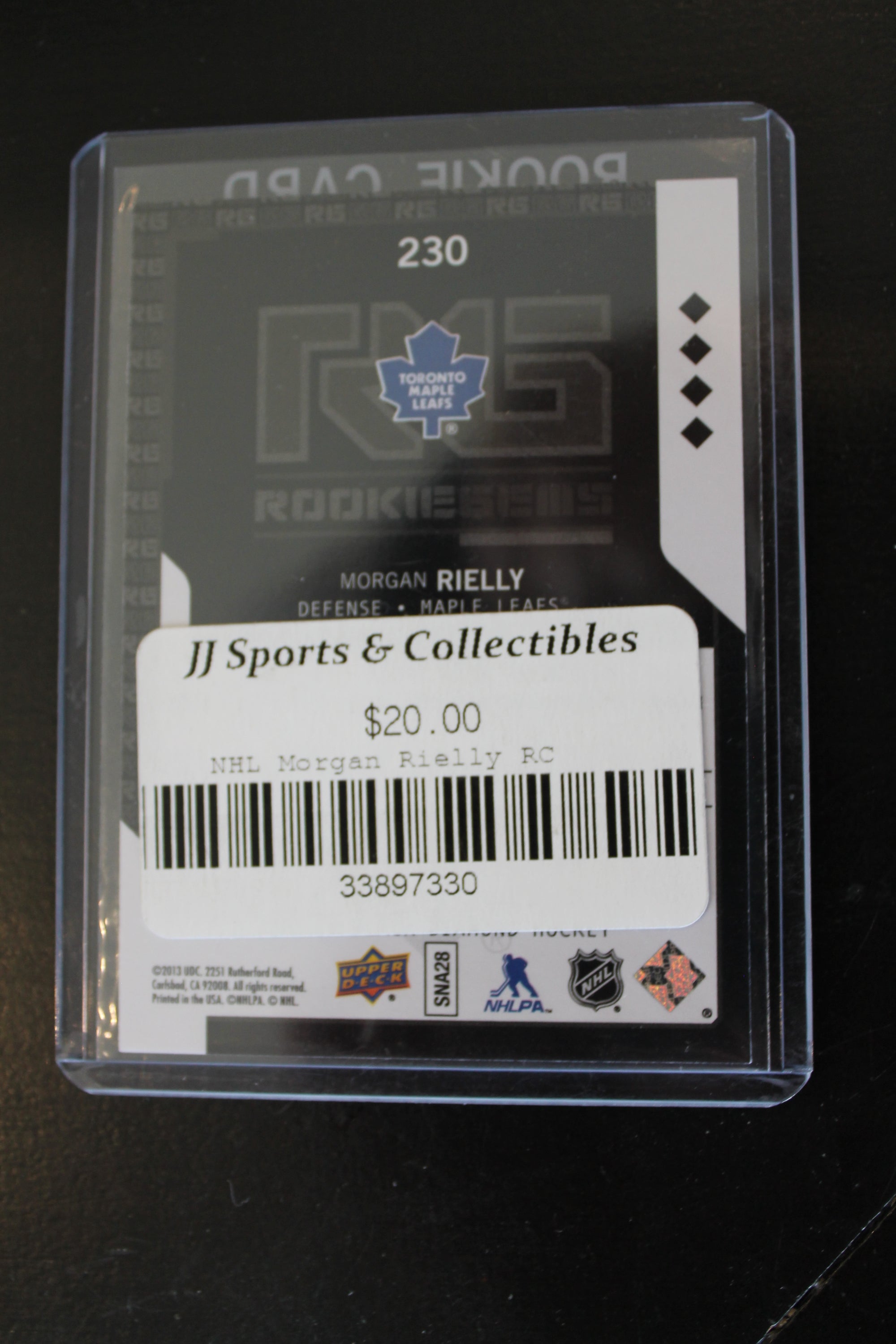 Morgan Rielly 2013-14 Upper Deck Black Diamond Rookie Card