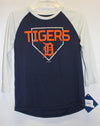 MLB Detroit Tigers Youth 3/4 Length Sleeve Tee