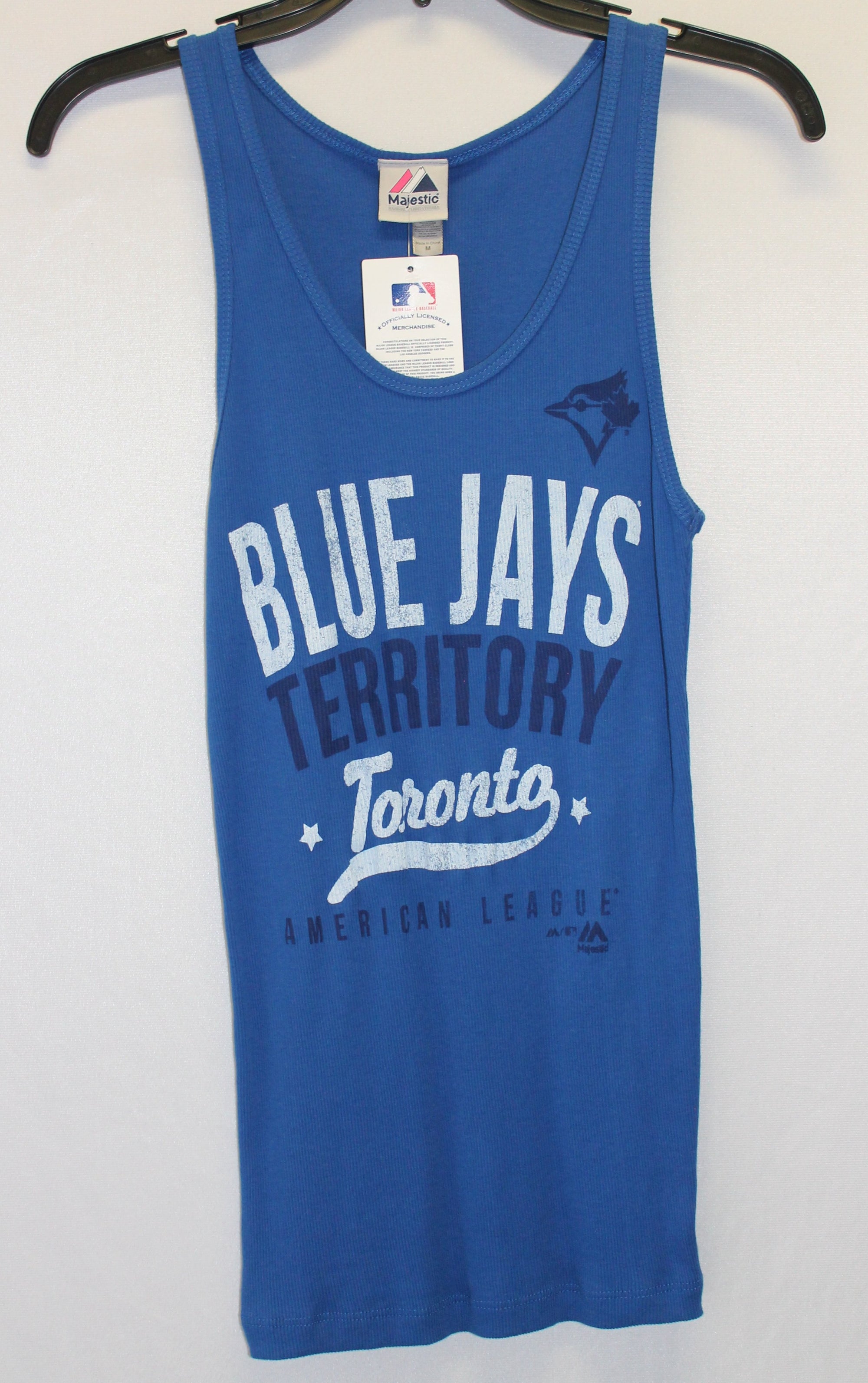 MLB Toronto Blue Jays Womens Majestic Ribbed Tank Top (online only)