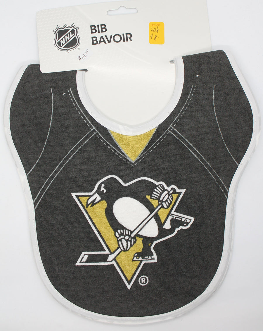 NHL Pittsburgh Penguins Baby Bib (2 Pack)- SALE
