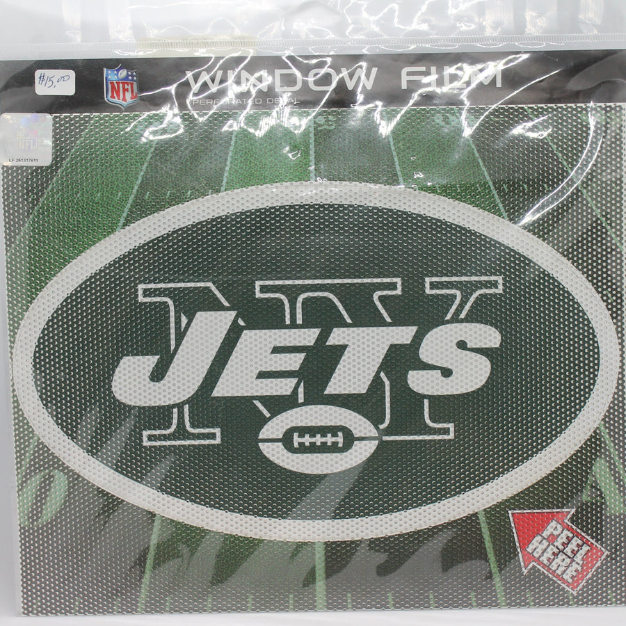 NFL New York Jets Perforated Car Decal