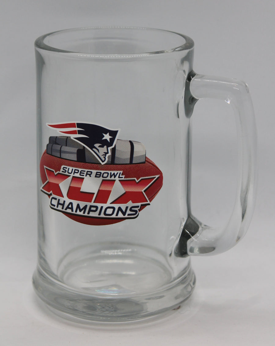 NFL New England Patriots Super Bowl XLIX Champions Glass