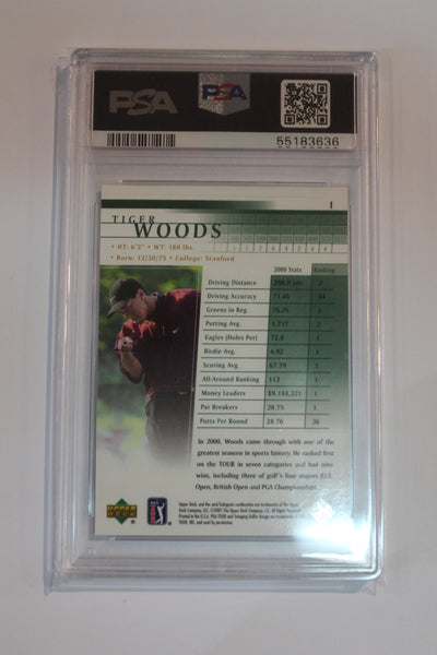 Tiger Woods Graded PSA 8 Rookie Card